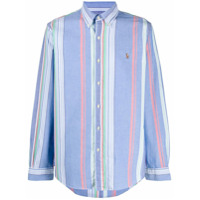 Polo Ralph Lauren Camisa listrada com botões - Azul