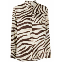 Polo Ralph Lauren Camisa mangas longas com estampa de zebra - Neutro