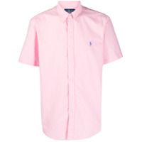 Polo Ralph Lauren Camisa Oxford com logo bordado - Rosa