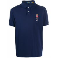 Polo Ralph Lauren Camisa polo com bordado de urso - Azul