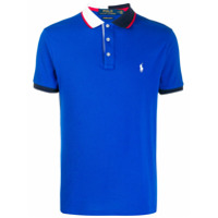 Polo Ralph Lauren Camisa polo com colarinho contrastante - Azul