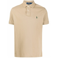 Polo Ralph Lauren Camisa polo com logo bordado - Marrom