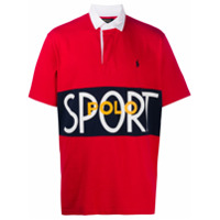 Polo Ralph Lauren Camisa polo com patch de logo - Vermelho