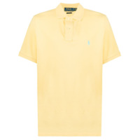 Polo Ralph Lauren Camisa polo mangas curtas com logo bordado - Amarelo