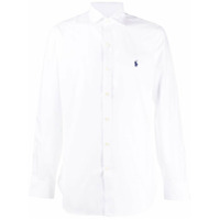 Polo Ralph Lauren Camisa slim com logo bordado - Branco