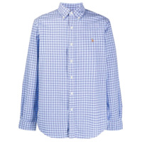 Polo Ralph Lauren Camisa xadrez com logo - Azul