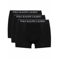 Polo Ralph Lauren Conjunto 3 sungas com estampa de logo - Preto