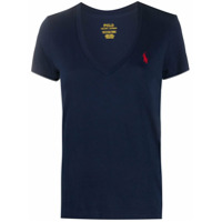 Polo Ralph Lauren logo-embroidered V-neck T-shirt - Azul