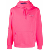 Polo Ralph Lauren Moletom com capuz e logo bordado - Rosa