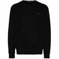 Polo Ralph Lauren Moletom com logo bordado - Preto