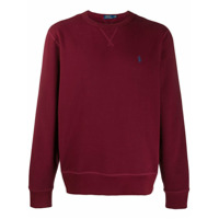 Polo Ralph Lauren Suéter com logo bordado - Vermelho