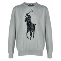 Polo Ralph Lauren Suéter com padronagem de logo - Cinza