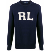 Polo Ralph Lauren Suéter com padronagem monogramada - Azul