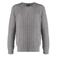 Polo Ralph Lauren Suéter de tricô pesado - Cinza