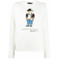 Polo Ralph Lauren Teddy Bear print crew neck sweatshirt - Branco