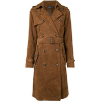 Polo Ralph Lauren Trench coat slim com abotoamento duplo - Marrom