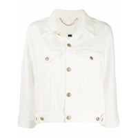 Ports 1961 Jaqueta jeans com mangas 3/4 - Branco
