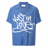 Ports V Camisa com estampa Lost in Love - Azul