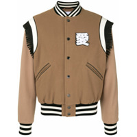 Ports V Jaqueta bomber com acabamento de franjas - Marrom