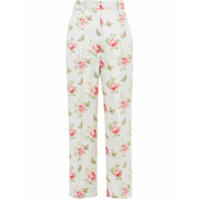 Prada Calça com estampa de borboleta - Azul