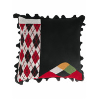 Preen By Thornton Bregazzi Almofada com estampa de losangos - Preto