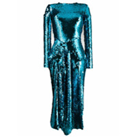 Preen By Thornton Bregazzi Vestido Valena com paetês - Azul