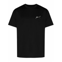 Prévu Camiseta esportiva com estampa de logo - Preto