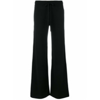 Pringle of Scotland flared knitted trousers - Preto