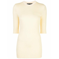 Proenza Schouler Blusa de tricô com textura - Amarelo