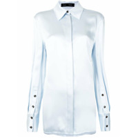 Proenza Schouler Camisa mangas longas com abotoamento - Azul