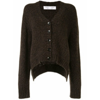 Proenza Schouler White Label Cardigan gola V de lã - Marrom