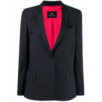 PS Paul Smith Blazer de alfaiataria com estampa xadrez - Azul