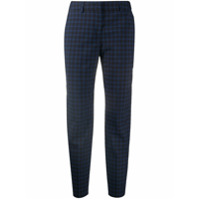 PS Paul Smith Calça de alfaiataria com estampa xadrez - Azul