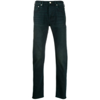 PS Paul Smith Calça jeans reta com efeito lavado - Azul