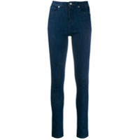 PS Paul Smith Calça jeans skinny cintura alta - Azul