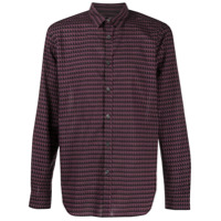 PS Paul Smith Camisa com estampa geométrica - Roxo