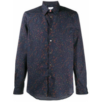 PS Paul Smith Camisa mangas longas com estampa abstrata - Azul