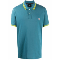 PS Paul Smith Camisa polo com logo bordado - Azul