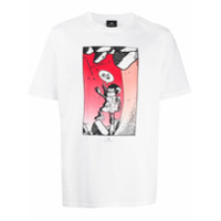 PS Paul Smith Camiseta Climbing Monkey de algodão orgânico - Branco