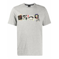 PS Paul Smith Camiseta com estampa contrastante - Cinza