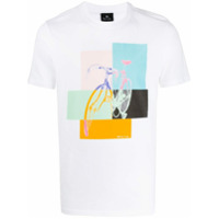 PS Paul Smith Camiseta com estampa de bicicleta - Branco