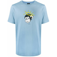 PS Paul Smith Camiseta com estampa de macaco - Azul