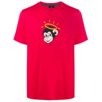 PS Paul Smith Camiseta com estampa de macaco - Vermelho