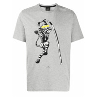 PS Paul Smith Camiseta com estampa de zebra - Cinza
