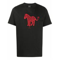 PS Paul Smith Camiseta com estampa de zebra - Preto