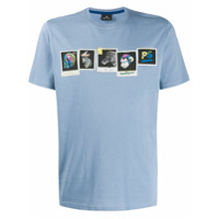 PS Paul Smith Camiseta com estampa polaroid - Azul
