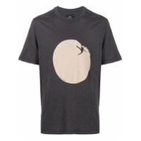 PS Paul Smith Camiseta de algodão com estampa Climber - Cinza