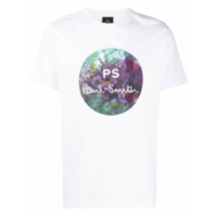 PS Paul Smith Camiseta de algodão orgânico com estampa de logo - Branco