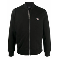 PS Paul Smith Cardigan com zíper e patch de logo - Preto