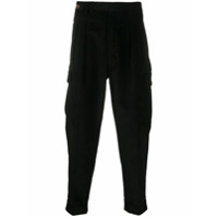 Pt01 Calça cenoura de veludo cotelê - Preto